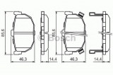 Set placute frana,frana disc KIA CERATO limuzina (LD) (2004 - 2016) BOSCH 0 986 424 418