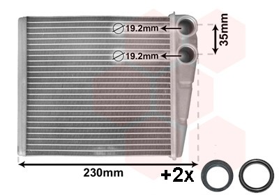 VAN WEZEL 58006229 *** IR PLUS *** Schimbator caldura, incalzire