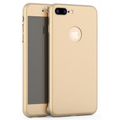 Husa Apple iPhone 8 Plus, FullBody Elegance Luxury Auriu, acoperire completa...