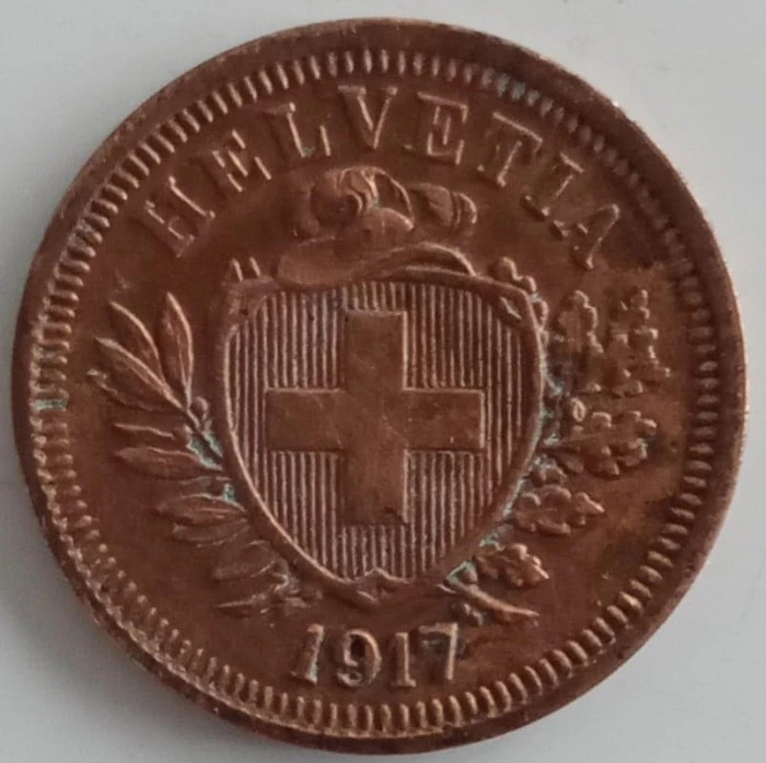 Moneda Elvetia - 1 Rappen 1917