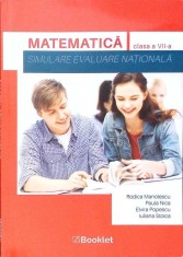 MATEMATICA SIMULARE EVALUARE NATIONALA, CLASA A VII-A-RODICA MANOLESCU, PAULA NICA, ELVIRA POPESCU, IULIANA-334014