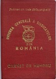 Carnet de membru Uniunea Generala a Sindicatelor din Romania