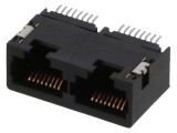 Conector RJ45 soclu 8p8c &icirc;n unghi 90&deg;