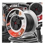 Rola prelungitor cablu cu cadru metalic 25 metri 3 x 2,5 mm Verke