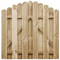 vidaXL Poartă de grădină, 100 x 100 cm, lemn de pin tratat foto
