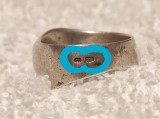 Argint INEL YIN YANG rar VECHI de efect MARCAJE MULTIPLE patina MINUNATA superb