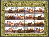 DB WWF Fauna Malawi Gazela MS MNH, Nestampilat