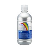 Vopsea Tempera Milan Argintie 500ml - Acuarela Scoala Pictura, Desen, Creatie Artistica - Calitate Top! 
