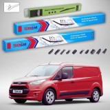 Cumpara ieftin Ștergătoare Ford Transit Connect MK2 V408 Van 1-Door 2013-prezent | Set Față și Spate Flat Premium &ndash; TeamCar&reg;