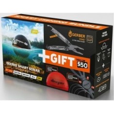 Smart Sonar Deeper Pro Plus Fishfinder Plus Cadou: Cleste Multifunctional Gerber Dime Plus Capac De Rezerva Deeper Cover Plus Suport Deeper Smartphone foto