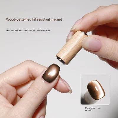 Magnet unghii, design laba pisicii, lemn foto
