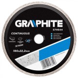 Disc diamantat continiuu debitare ceramica 180mm/25,4mm GRAPHITE 57H644 HardWork ToolsRange