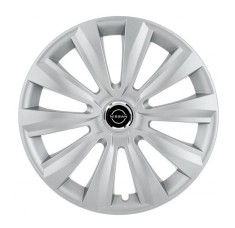 Set 4 Capace Roti Autohelix MSA&reg; potrivite jantelor de 15 inch, pentru Nissan Nou model Delta Gray