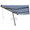 vidaXL Copertină autonomă retractabilă automat albastru&amp;alb 600x350 cm