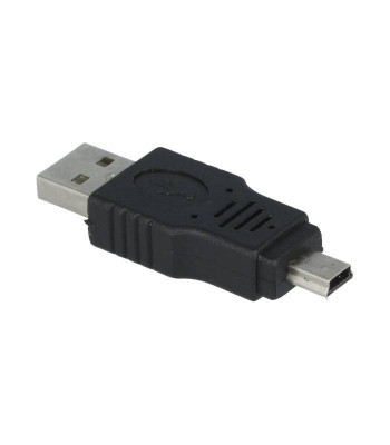 Adaptor USB 2.0 USB A tata - mufa tata USB B mini mufa nichelat VCOM CA412-PB foto