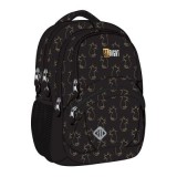 Ghiozdan scolar Majewski ST Right, BP05, Golden Cats, 4 compartimente, 42 x 30 x 19 cm