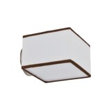 Aplică Klausen Halina AP1 Relax cu design modern din lemn și metal 10x16x18 cm, ideală pentru iluminat difuz alb, soclu E14 pentru dormitor chic
