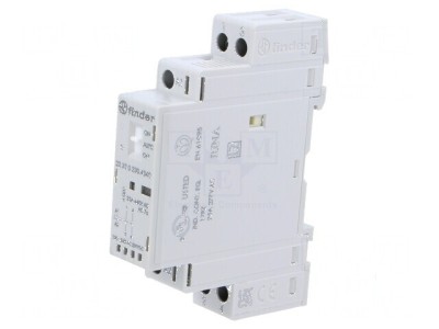 Contactor 2-polar pentru instalații 25A 230VAC 230VDC NO x2 IP20 foto