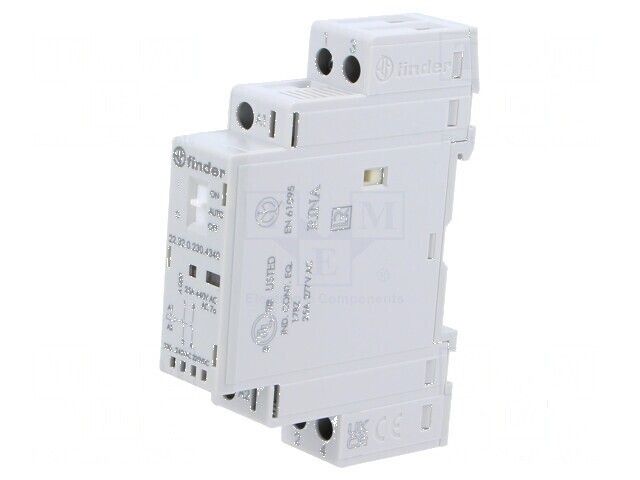 Contactor 2-polar pentru instalații 25A 230VAC 230VDC NO x2 IP20