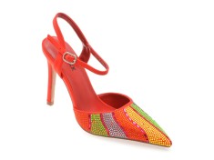 Pantofi eleganti GRYXX rosii, 5267, din material textil