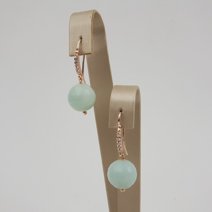 Cercei Sensation din amazonit