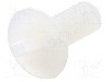 Surub M4, poliamida, lungime 10mm, ingropat, pas filet 0.7, DREMEC - 8G202M4X10