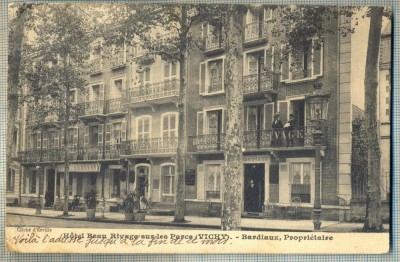 AD 718 C. P. VECHE -HOTEL BEAU RIVAGE SUR ...VICHY -1911 -A. LEBRUN -BUCURESTI foto