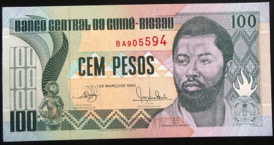 Bancnota exotica 100 PESOS - GUINEEA BISSAU, anul 1990 * Cod 512 = UNC foto