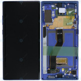 Samsung Galaxy Note 10 Plus (SM-N975F SM-N976B) Unitate de afișare completă aura albastru GH82-20900D GH82-20838D