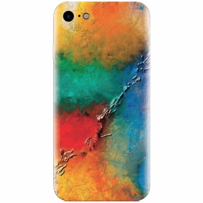 Husa silicon pentru Apple Iphone 6 Plus, Colorful Wall Paint Texture foto