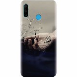 Husa silicon pentru Huawei P30 Lite, 3D Hand Ocean Render