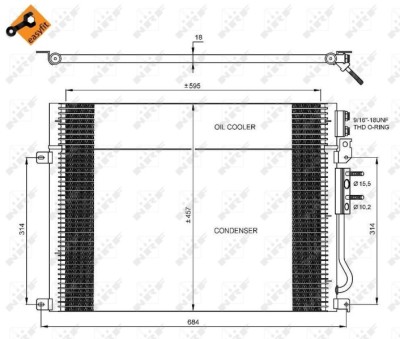 NRF 35920 EASY FIT Condensator, climatizare foto