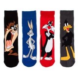 Set de Sosete Fancy Looney Tunes pentru Bărbați - 4 Perechi, CMCLASS