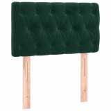 Cumpara ieftin Tablie de pat, verde inchis, 80x7x78/88 cm, catifea