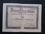 Actiune 1926 Banca oravitana / titlu / actiuni / Oravita