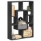 Gossi biblioteca, negru, 63x20x90 cm, lemn prelucrat