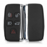 Carcasa Cheie pentru Land Rover/Jaguar, 5 Butoane, Plastic, Negru, 48227.01, Kwmobile