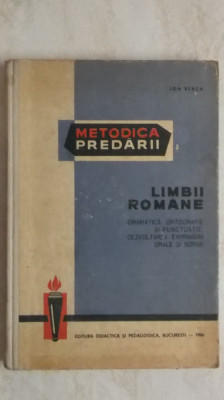 Ion Berca - Metodica predarii limbii romane, EDP, 1966 foto