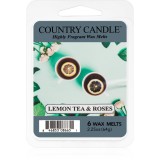 Country Candle Lemon Tea &amp; Roses ceară pentru aromatizator 64 g