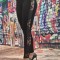 A794-1 Colanti casual cu talie inalta accesorizati cu dantela si vinil elastic