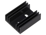 Radiator extrudat plat negru 35x29x12 mm