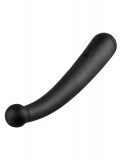 Vibrator Anal Vibrating Curve, Negru, 20.5 cm