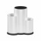 Suport de cutite, ustensile de bucatarie si tacamuri Pufo Simple, 23 cm, alb