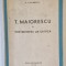 TITU MAIORESCU SI POSTERITATEA LUI CRITICA de E. LOVINESCU , 1943 * PREZINTA PETE PE COPERTI