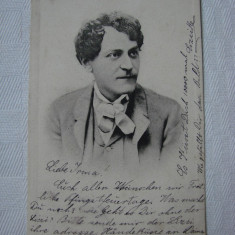 Carte postala circulata in 1902 intre Kornya si Orsova