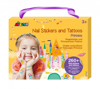 Stickere pentru unghii si tatuaje - Printesa foto