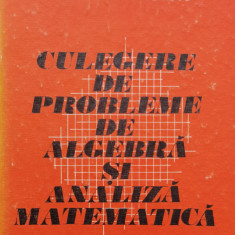 Culegere De Probleme De Algebra Si Analiza Matematica - Alexandru V. Leonte Constantin P. Niculescu ,554861