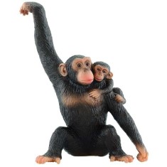 Cimpanzeu cu Pui - Figurina animal