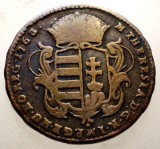 Ungaria Maria Theresa Denar 1763, KM# 375.2, Moneda Veche din Cupru