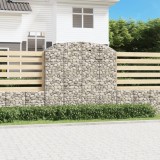 Gossi cos gabion arcuit, 200x50x180/200 cm, fier galvanizat